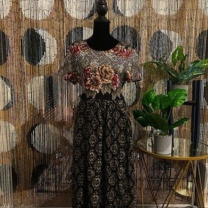 VINTAGE 90’s MIXED PATTERN DRESS